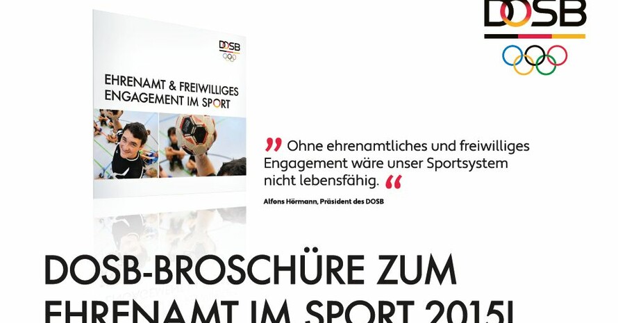 Screenshot von der DOSB-Anzeige zur Ehrenamts-Broschüre