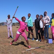 Foto: Kinder lernen Grundformen der Leichtathletik kennen © DOSB/Wenzel