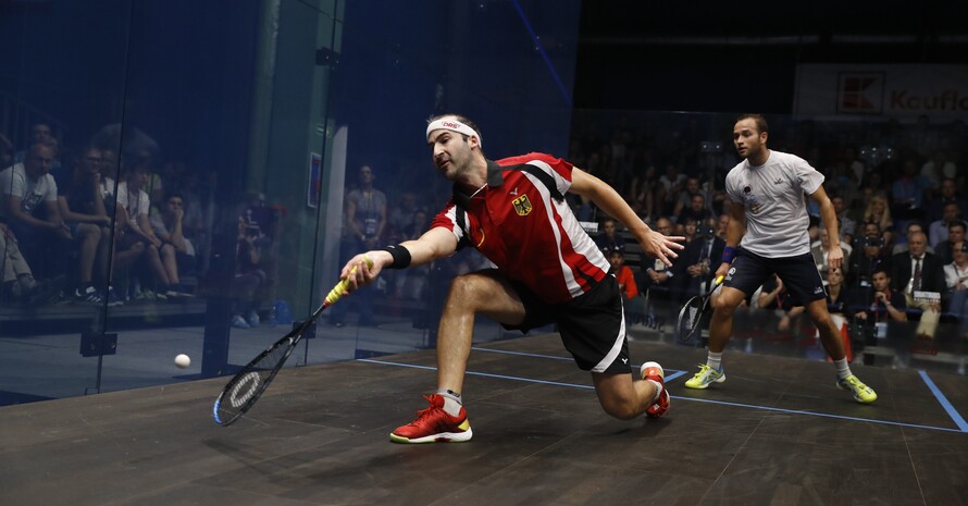 Simon Rösner gewann sein Finale in vier Sätzen. Foto: IWGA