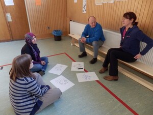 Teilnehmer bei "Sport Interkulturell" in Theorie und Praxis (Quelle: SJH)