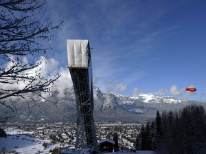 Die Olympiaschanze in Garmisch-Partenkirchen wurde 2009 ausgezeichnet. Foto: picture-alliance
