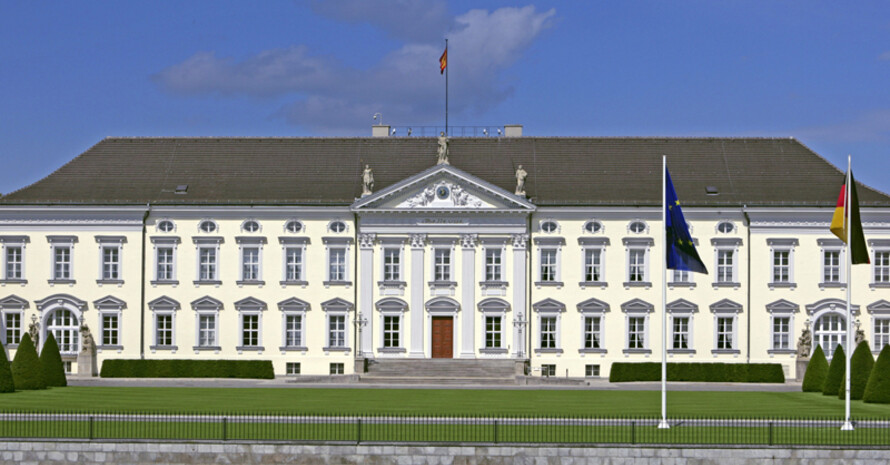 Im Park von Schloss Bellevue findet die 4. Woche der Umwelt statt. Foto: picture-alliance