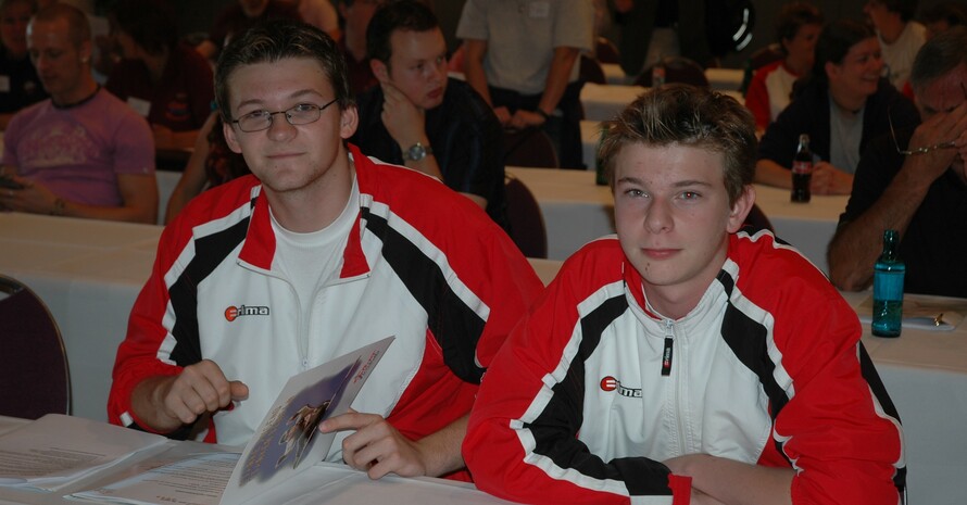 Eugen Bitz (r.) und Max Triller (l.)