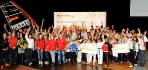 Acht Vereine aus Berlin, Brandenburg und Mecklenburg-Vorpommern freuten sich über das "Grüne Band für vorbildliche Talentförderung im Verein". Copyright: picture alliance / Frank May