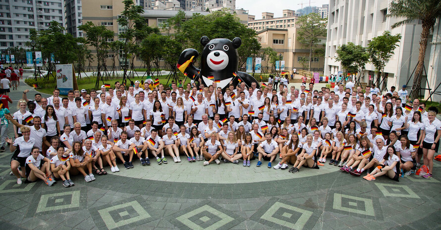 Das Deutsche Team der Universiade in Taipei. Foto: adh