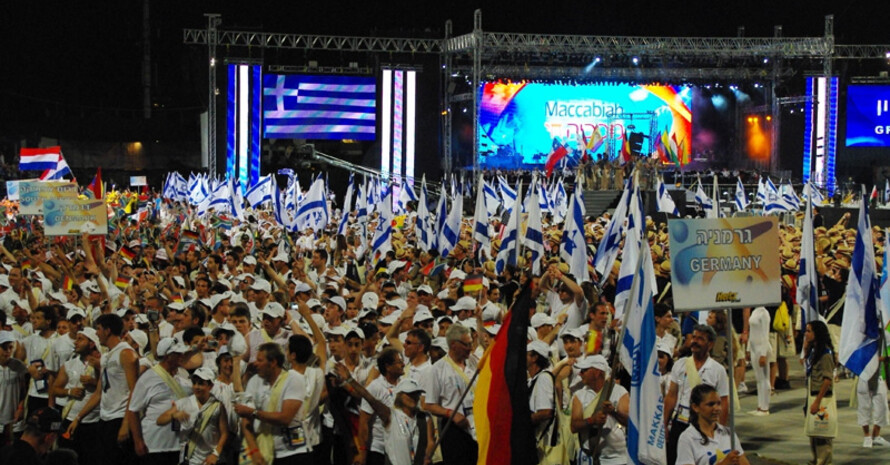 Das Deutsche Team bei der Maccabiah in Tel Aviv.