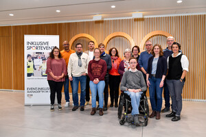 Die Event-Inklusionsmanager*innen der 1. Phase und das Projektteam / Foto: DOSB/Kai Peters