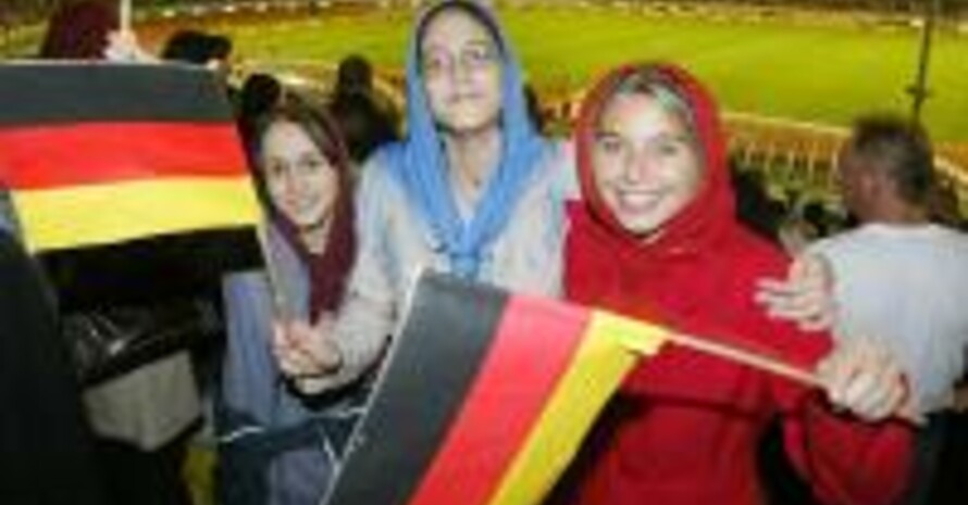 Foto: Fußball-Begeisterung im Iran. Copyright dpa/picture-alliance