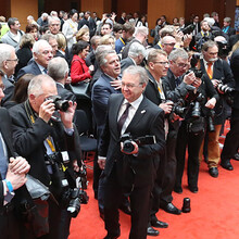 Presse bei der Verleihung der Goldenen „Sterne des Sports“ 2014 am 28.01.2015 in der DZ Bank in Berlin. Foto: Stephanie Pilick