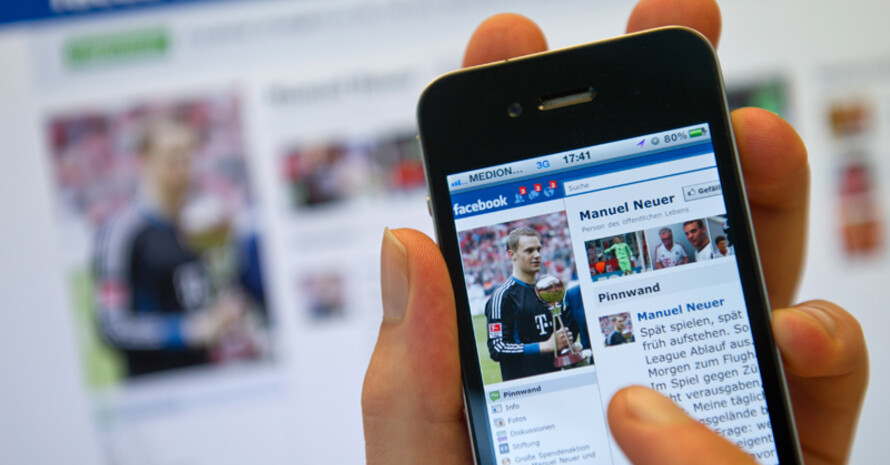Facebook ist auch aus dem Bereich des Sportmarketing und des Sportjournalismus nicht mehr wegzudenken. Foto: picture-alliance