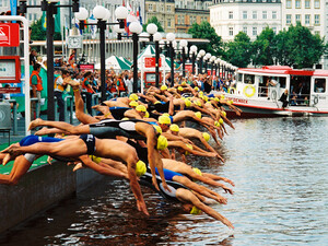 Am Freitag starten die Triathlon Weltmeisterschaften in Hamburg. Copyright: picture-alliance