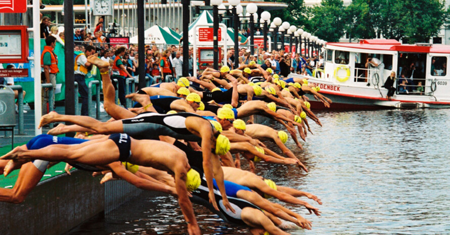 Am Freitag starten die Triathlon Weltmeisterschaften in Hamburg. Copyright: picture-alliance