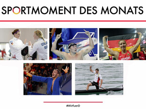Zur Wahl stehen für den Monat August fünf bewegende Sportmomente. Foto: DOSB/picture-alliance